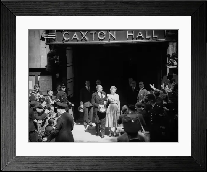 Framed Print : Anthony Eden and wife at Caxton Hall 1952 Framed Print : Anthony Eden and wife at Caxton Hall 1952