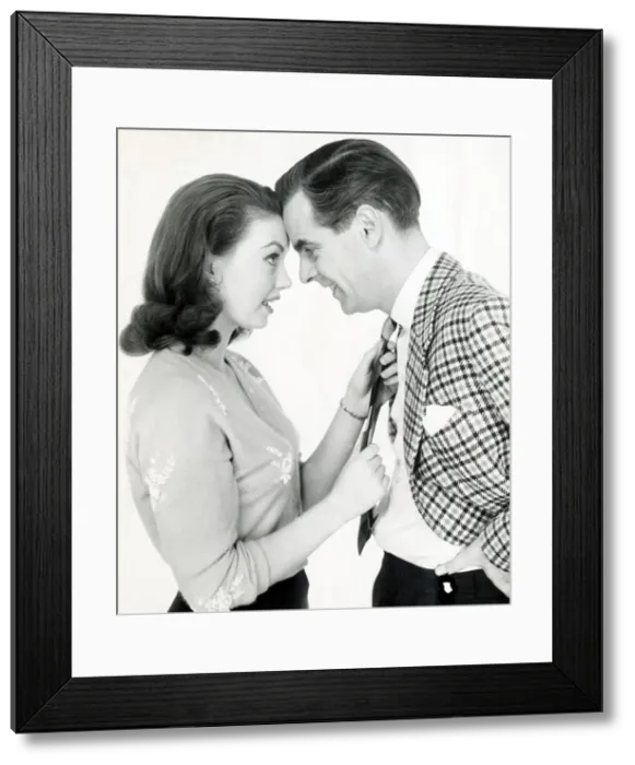 Framed Print : Ian Carmichael and Janette Scott head to head Framed Print : Ian Carmichael and Janette Scott head to head