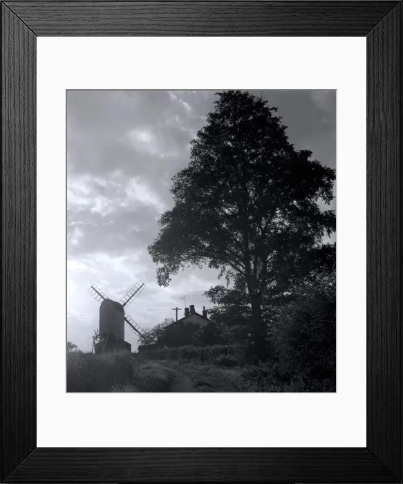 Framed Print : A general view of a typical windmill pictured on a farm in the Hertfordshire countryside Framed Print : A general view of a typical windmill pictured on a farm in the Hertfordshire countryside