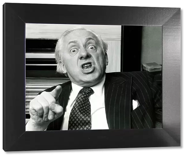 Former TV Talent spotter Hughie Green told a radio newsman to get lost in an astonishing