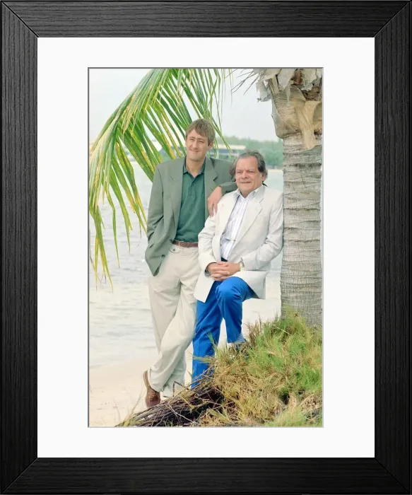 Framed Print : David Jason and Nicholas Lyndhurst - November 1991 Only Fools