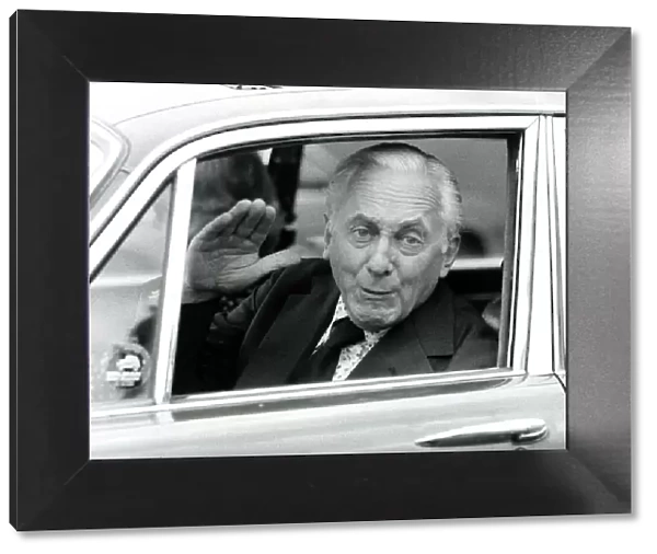 Hughie Green, TV Presenter - July 1978 Personality In a car after being found