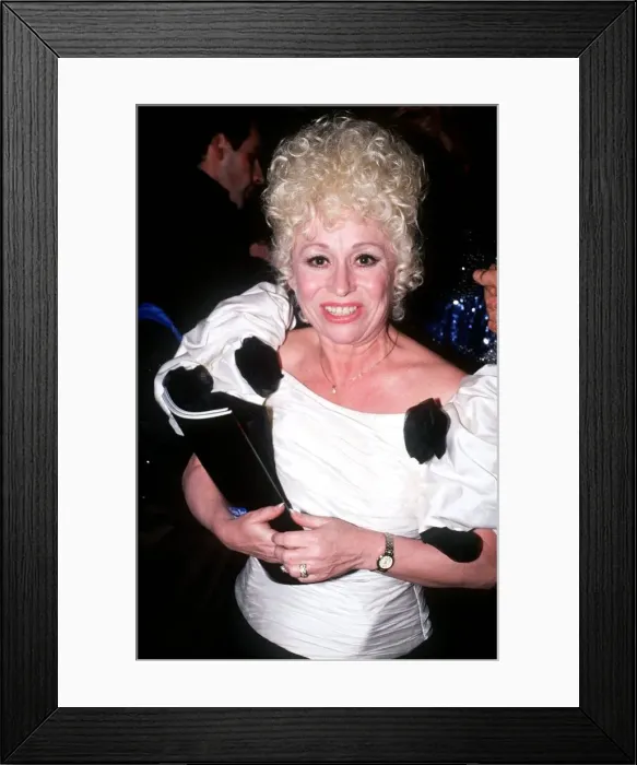 Framed Print : Barbara Windsor TV Film Actress at the Odeon Leicester Square in March 1989 Framed Print : Barbara Windsor TV Film Actress at the Odeon Leicester Square in March 1989