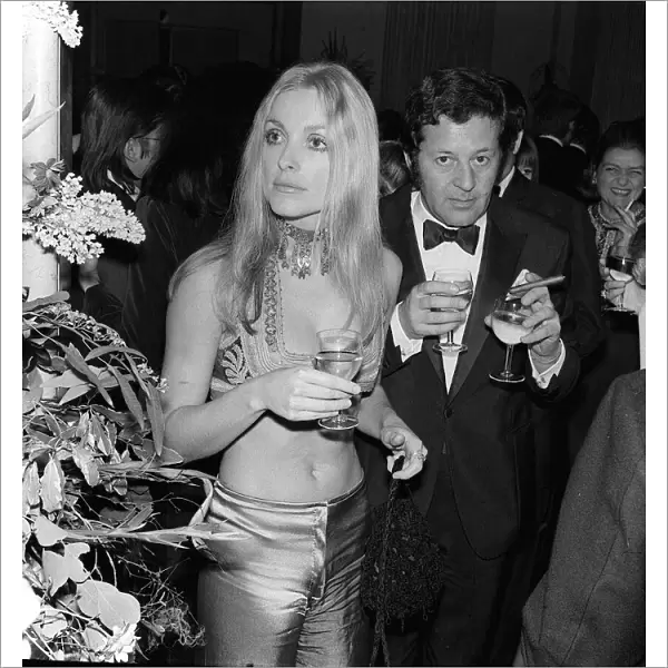 Actress Sharon Tate photographed after the Premier of the film Rosemarey