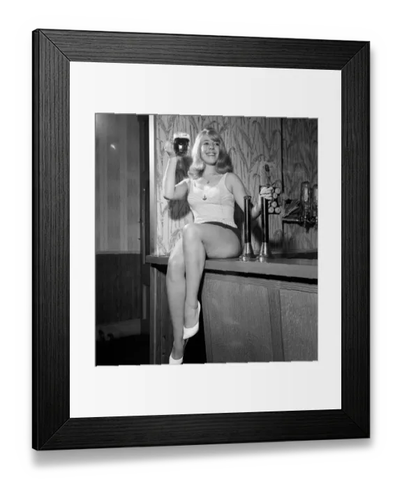 Framed Print : Julie Goodyear January 1964 Solicitors Secretary