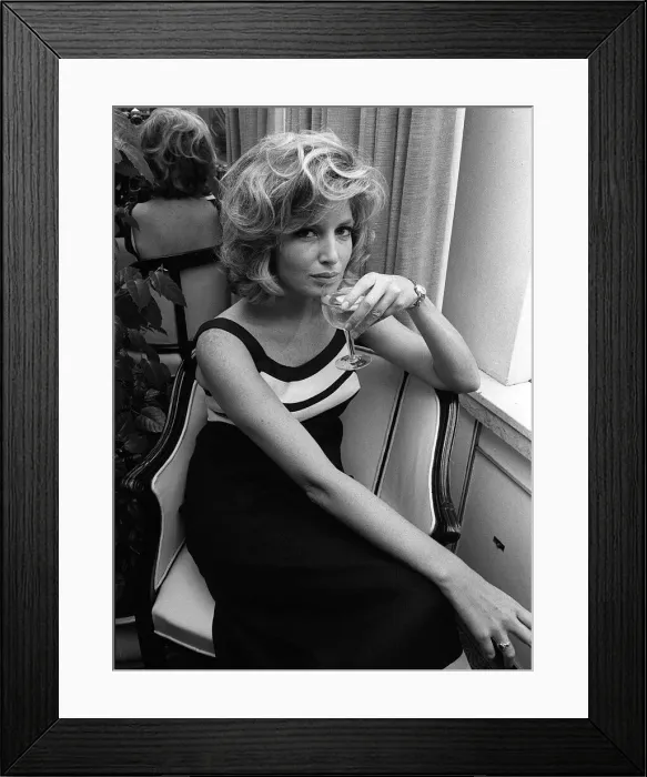 Framed Print : Italian film actress Monica Vitti at cocktail party at the Savoy hotel London 1965 Framed Print : Italian film actress Monica Vitti at cocktail party at the Savoy hotel London 1965