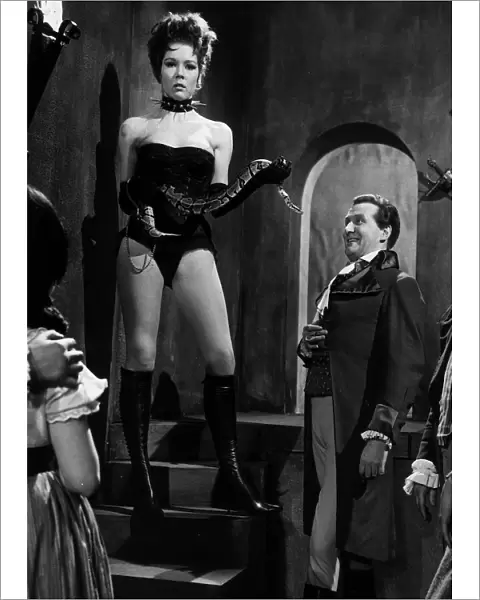 Actress Diana Rigg in a scene from the televison programme The Avengers 1965