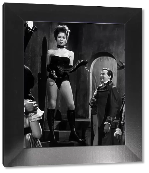 Actress Diana Rigg in a scene from the televison programme The Avengers 1965