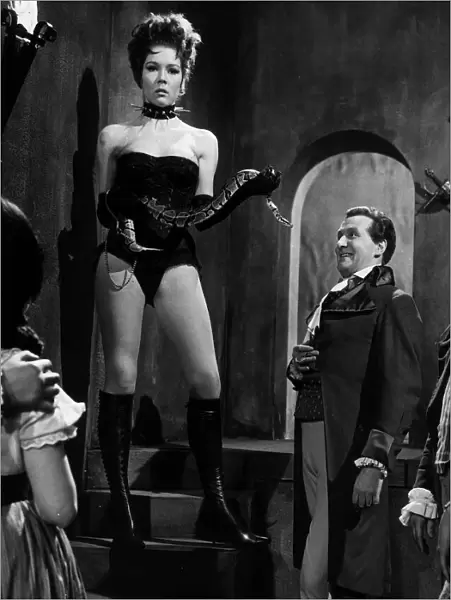 Actress Diana Rigg in a scene from the televison programme The Avengers 1965