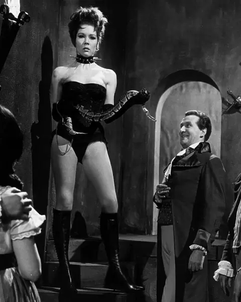 Actress Diana Rigg in a scene from the televison programme The Avengers 1965