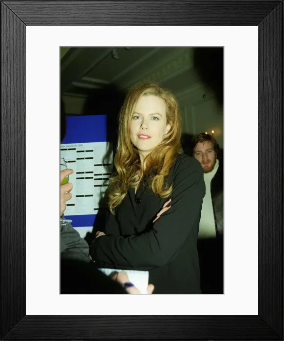 Framed Print : Nicole Kidmen actress November 1998 at the Evening Standard Theatre Awards at the Savoy Framed Print : Nicole Kidmen actress November 1998 at the Evening Standard Theatre Awards at the Savoy