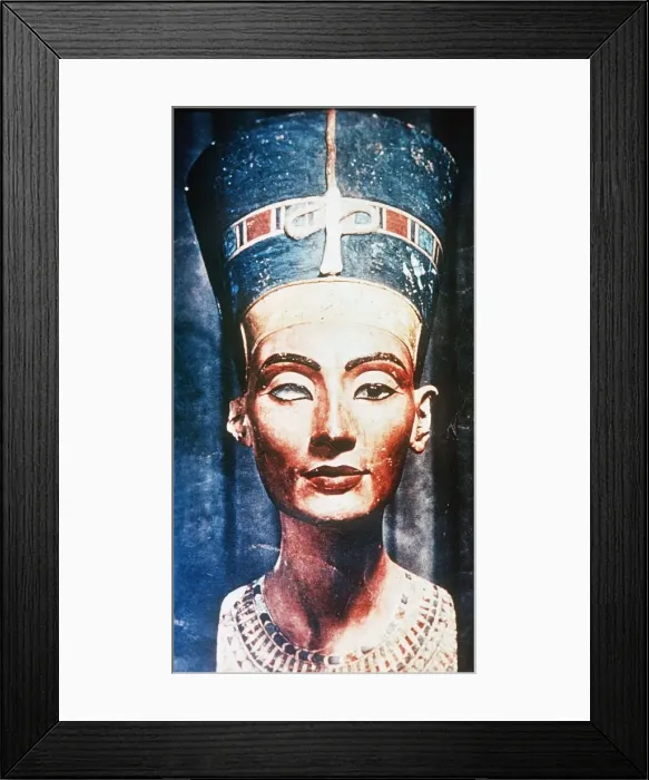 Framed Print : Queen Nefertiti MSI Egyptian sculpture. Circa 1970 Framed Print : Queen Nefertiti MSI Egyptian sculpture. Circa 1970