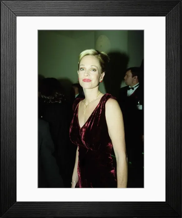 Framed Print : Melanie Griffiths actress December 1998, at the Odeon Leicester Square in London for Framed Print : Melanie Griffiths actress December 1998, at the Odeon Leicester Square in London for