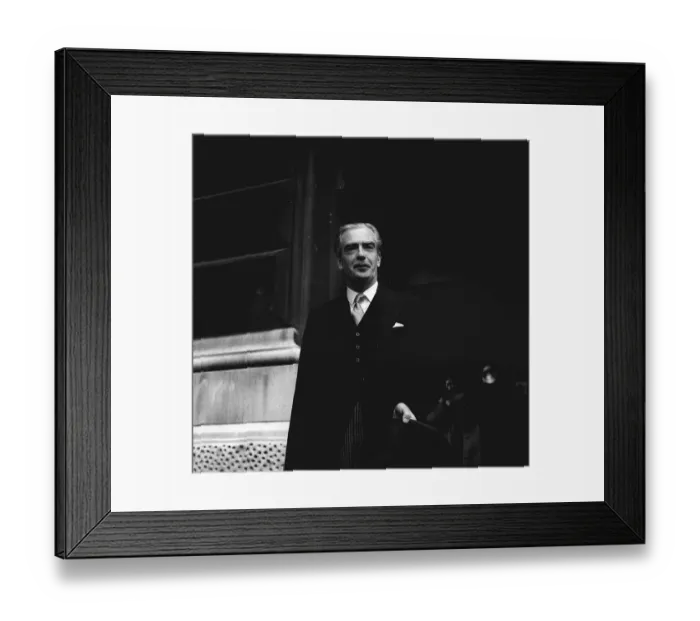 Framed Print : Sir Anthony Eden the new Prime Minister at Carlton Gardens after official appointment had