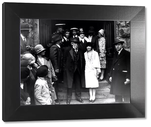 David Lloyd George ex British Prime Minister May 1929 seen here with Megan
