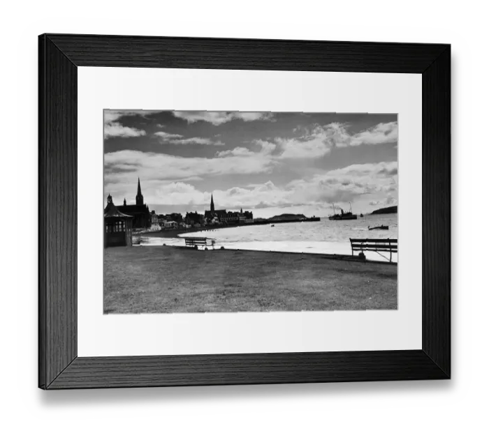 Framed Print : The seafront at Largs Scotland Circa 1960