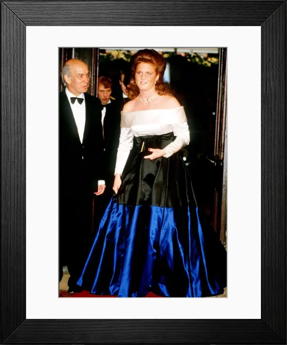 Framed Print : Duchess of York at The Queens 60th birthday celebrations Covent Garden Opera House