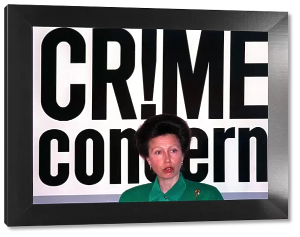 Princess Anne at crime prevention campaign