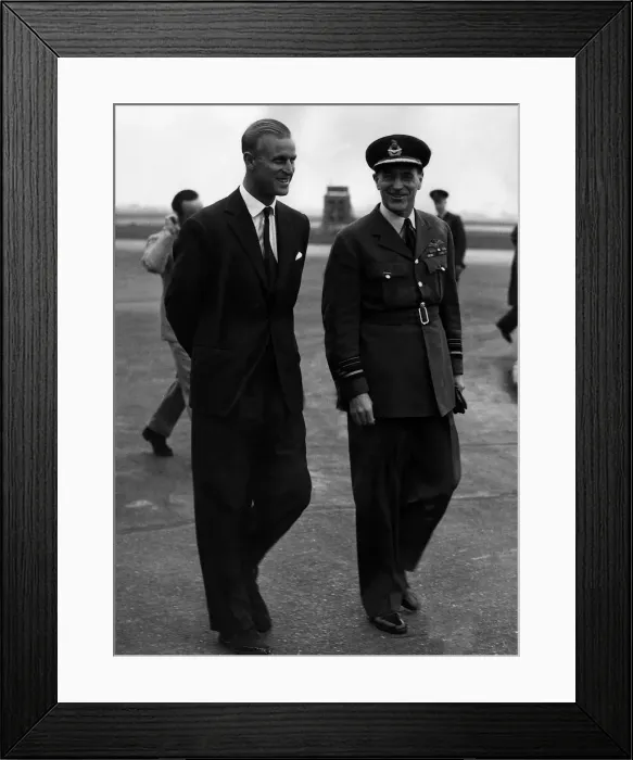 Framed Print : Prince Philip, Duke of Edinburgh at London Airport. 20th October 1950