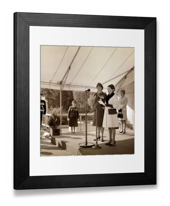 Framed Print : Princess Margaret - October 1967 and Dame Margot Turner opening the Army nurses new Framed Print : Princess Margaret - October 1967 and Dame Margot Turner opening the Army nurses new