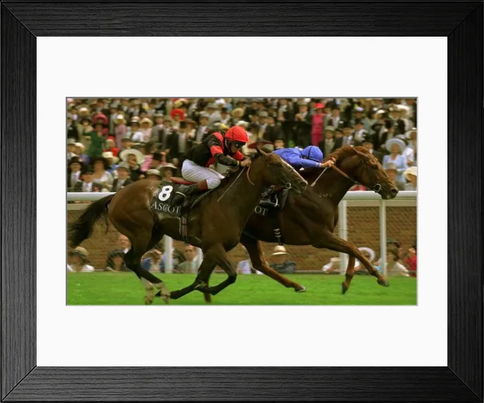Framed Print : Frankie Dettori Jockey wins the Queen Anne Stakes on Allied Forces with Centre Stalls a Framed Print : Frankie Dettori Jockey wins the Queen Anne Stakes on Allied Forces with Centre Stalls a