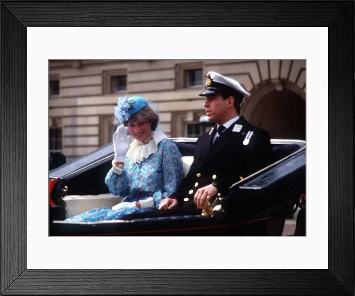 Framed Print : Lady Diana Spencer and Prince Andrew during the trooping the colour ceremony in London Framed Print : Lady Diana Spencer and Prince Andrew during the trooping the colour ceremony in London