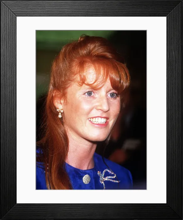 Framed Print : Duchess of york attends a charity auction at christies in aid of the aids crisis trust Framed Print : Duchess of york attends a charity auction at christies in aid of the aids crisis trust