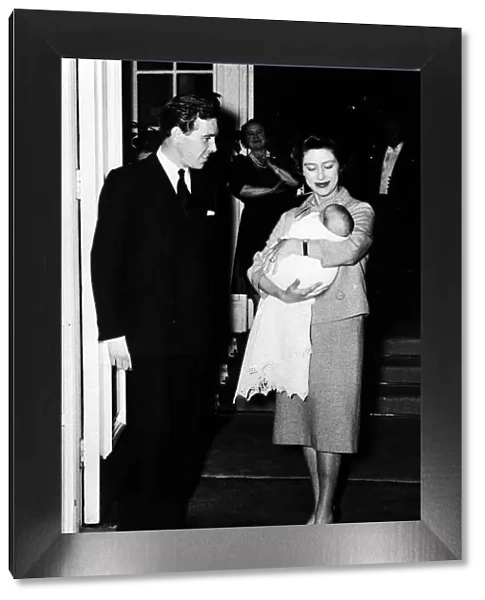 Princess Margaret and Lord Snowdon - March 1980 leave Clarence House with baby