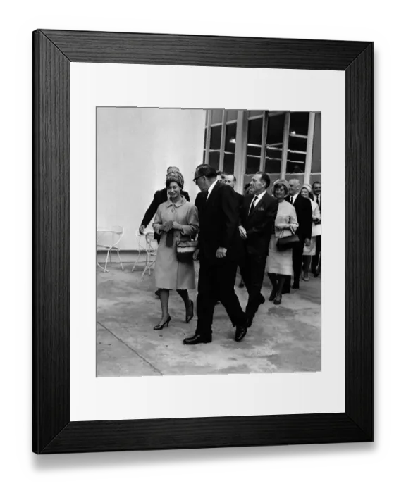 Framed Print : Princess Margaret November 1965 In Hollywood USA