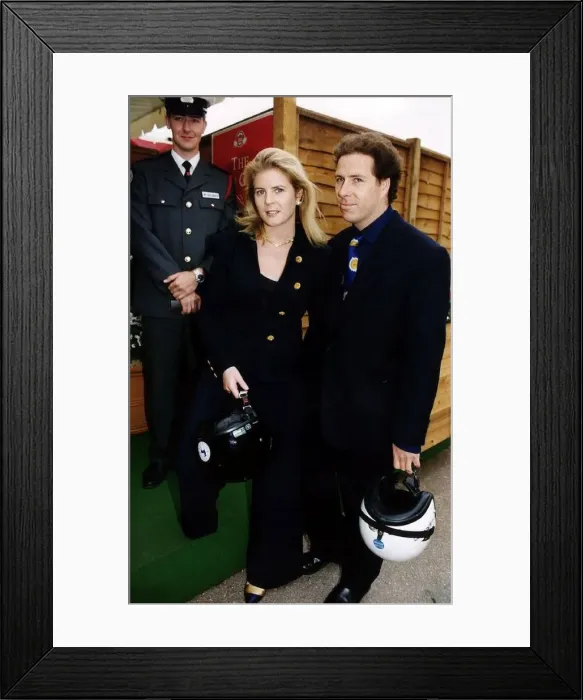  : Lord Linley with wife Serena Stanhope at the Queens Club June 1993