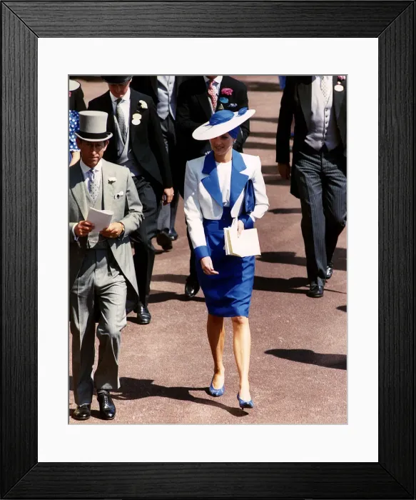 Framed Print : Princess Diana with her husband Prince Charles attending Royal Ascot Framed Print : Princess Diana with her husband Prince Charles attending Royal Ascot