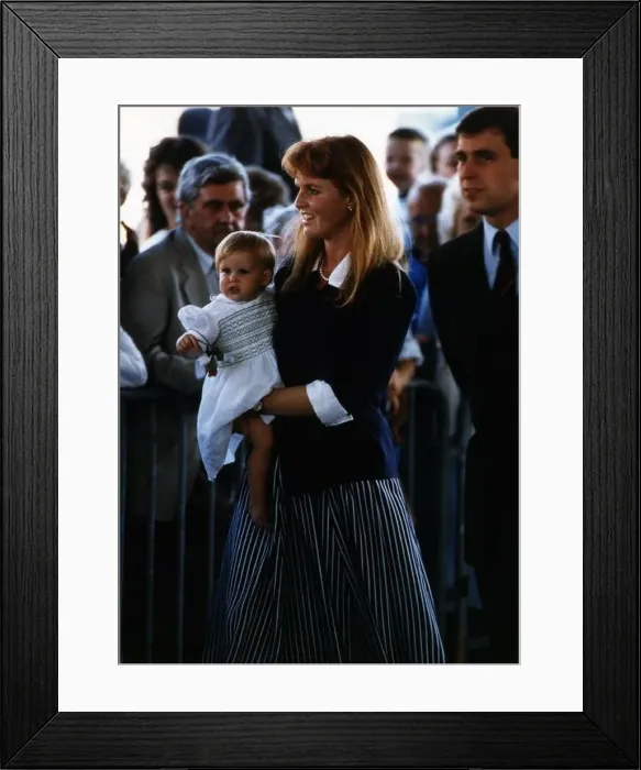  : Princess Beatrice with her mother the duchess of York and Prince Andrew
