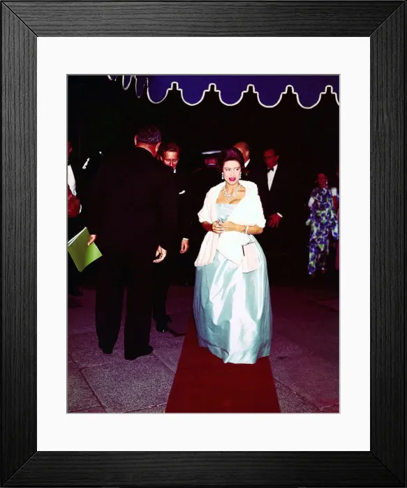 Framed Print : Princess Margaret Oct 1963 at the gala Preview at the Strand of Framed Print : Princess Margaret Oct 1963 at the gala Preview at the Strand of