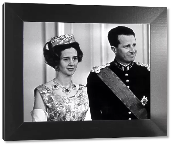 Foreign Royalty Belgium August 1968 King Baudoiun and Queen Fabiola of Belgium