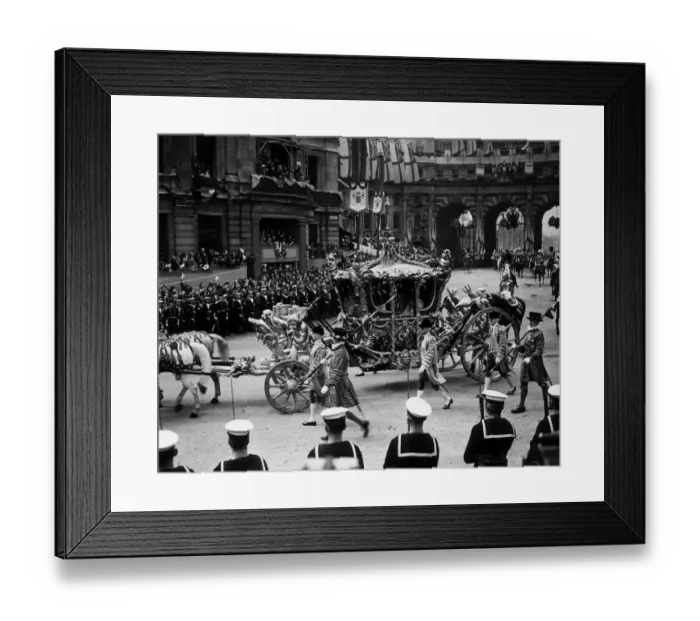 Framed Print : King George VI and Queen Elizabeth  /  Queen Mother