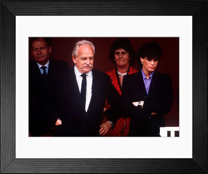 Framed Print : Prince Rainer of Monaco with his daughter Princess Stephanie at the Monaco Grand prix