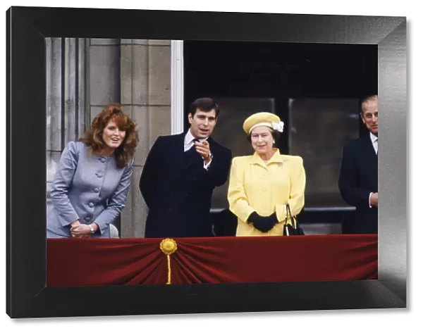 The Queen 60th birthbay celebrations Buckingham Prince Philip Prince Andrew