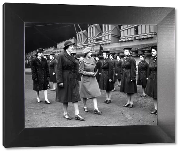 Princess Elizabeth March 1946 launches HMS Eagle at Belfast