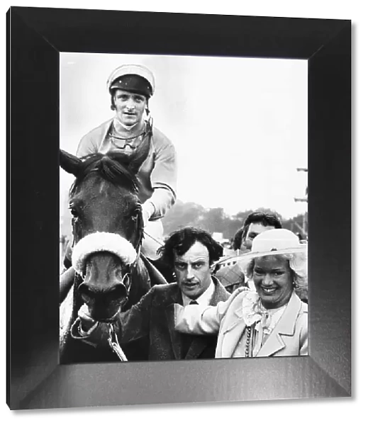 Golden Fleece with jockey Pat Eddery and connections after winning the Derby at Epsom 3rd