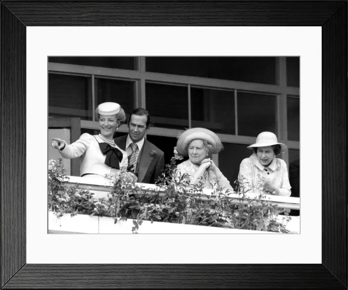 Framed Print : Princess Michael and Prince Michael of Kent with Queen Elizabeth II Framed Print : Princess Michael and Prince Michael of Kent with Queen Elizabeth II