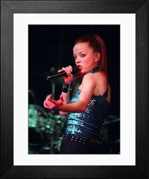 Framed Print : Garbage concert at Princes Street, Edinburgh to mark the opening of the Scottish Framed Print : Garbage concert at Princes Street, Edinburgh to mark the opening of the Scottish