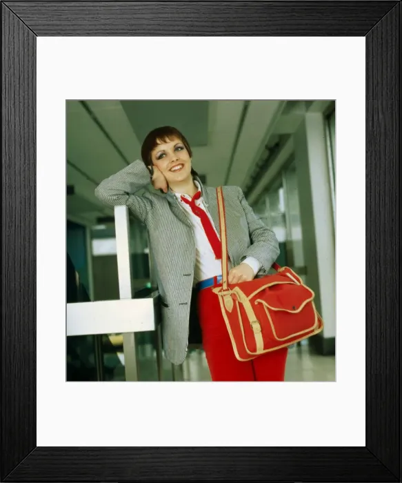Framed Print : Sheena Easton at Glasgow Airport March 1980