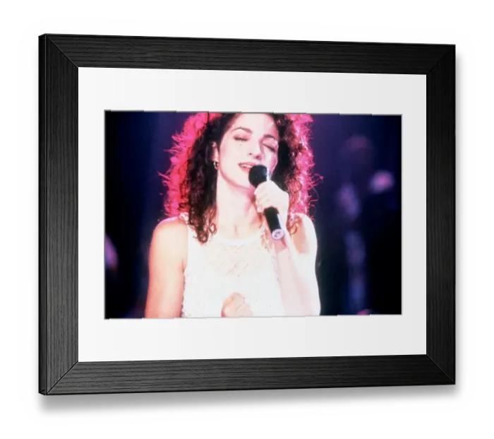 Framed Print : Singer Gloria Estefan Circa 1990