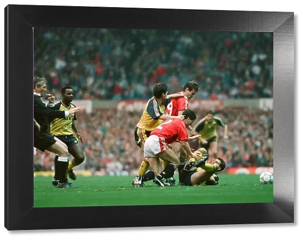Manchester United 0 v. Arsenal 1. 20th October 1990