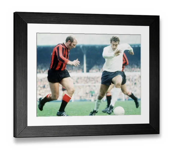 Framed Print : Martin Chivers football Tottenham Hotspur v Manchester City Circa September 1970 Framed Print : Martin Chivers football Tottenham Hotspur v Manchester City Circa September 1970