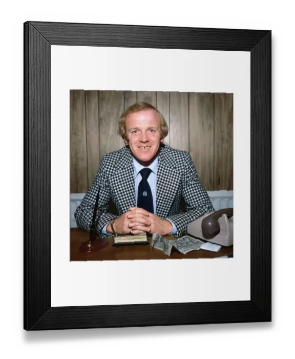 Framed Print : Billy Bremner Leeds United football manager May 1980