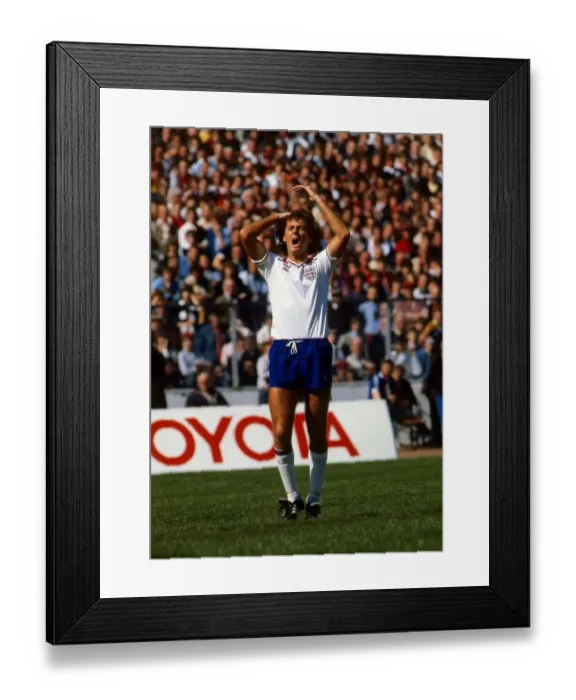 Framed Print : Trevor Francis with hand on head May 1982