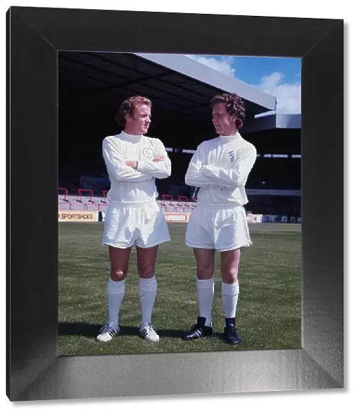 Billy Bremner Leeds United football player June 1973 With George Boyd arms folded