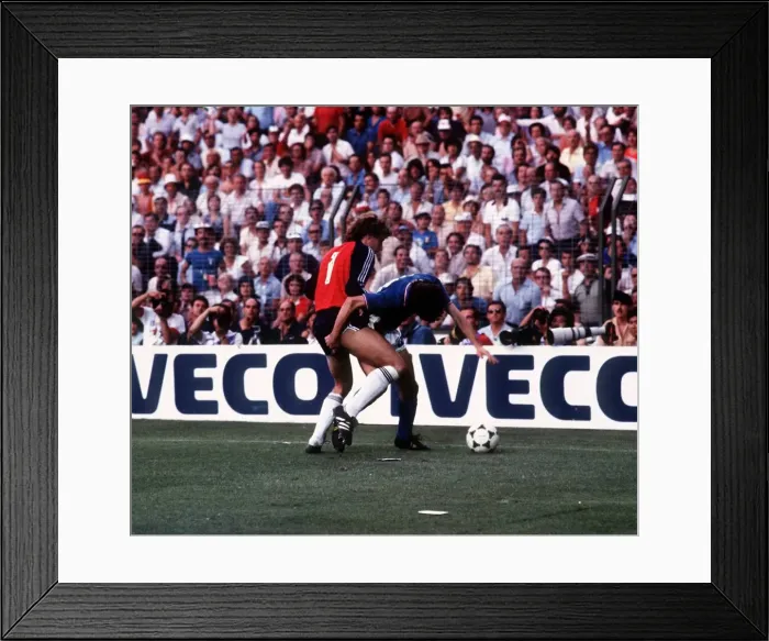 Framed Print : World Cup final in Spain June 1982 Italy 3 West Germany 1