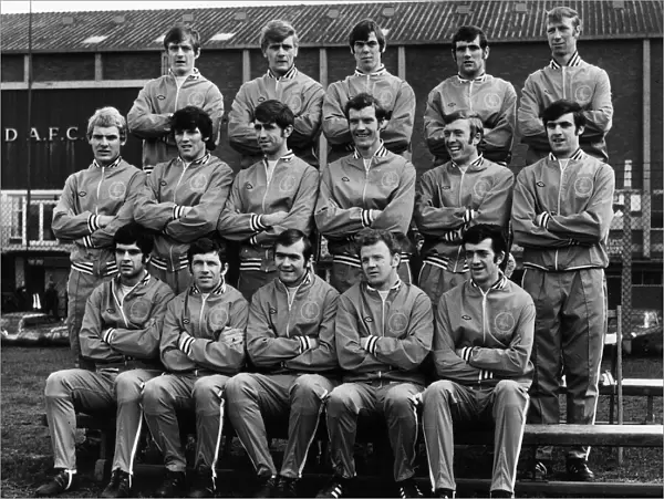 Leeds United in cup final track suits 1970